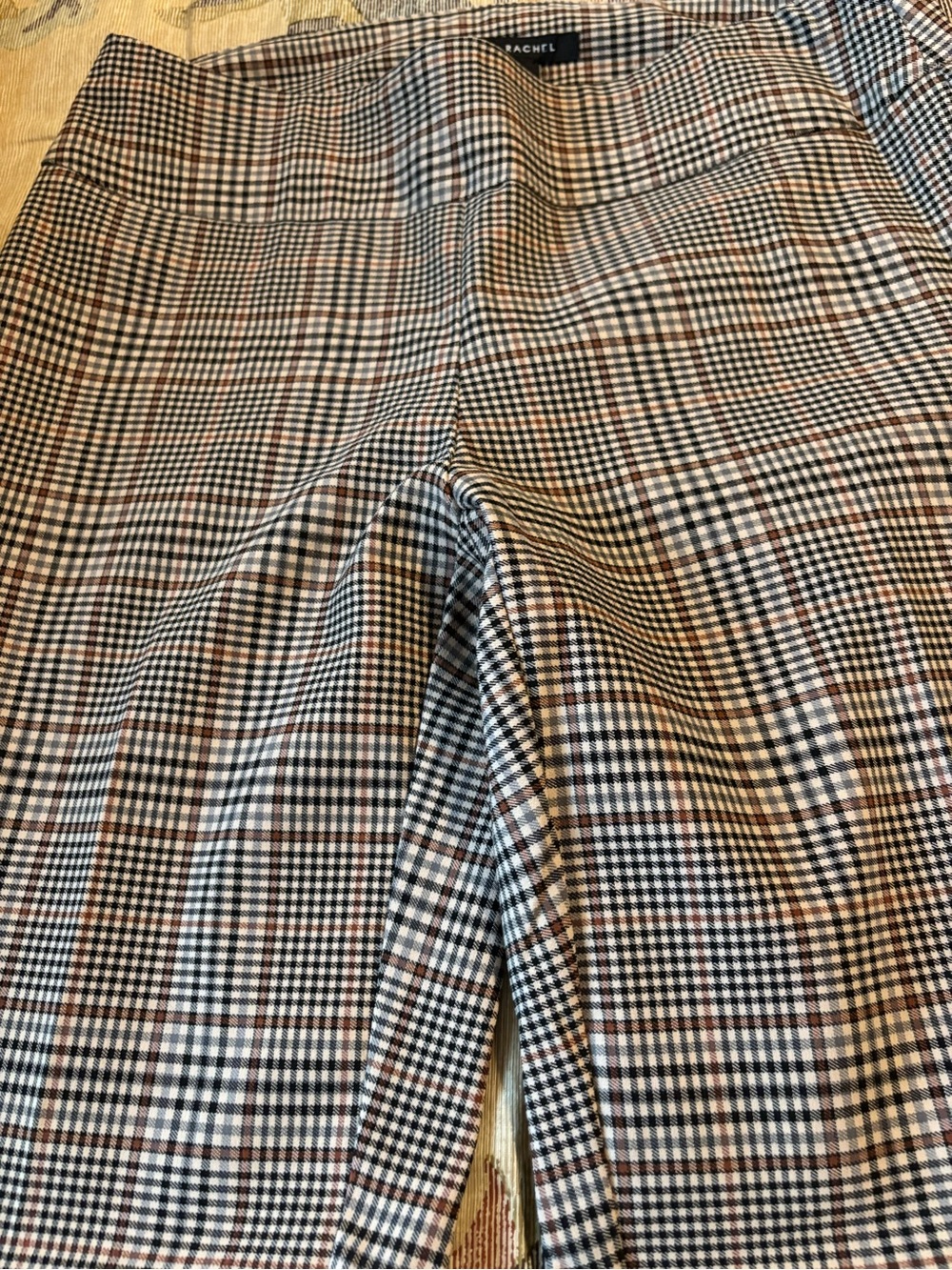 Zac & Rachel Black, White & Brown Plaid Pants